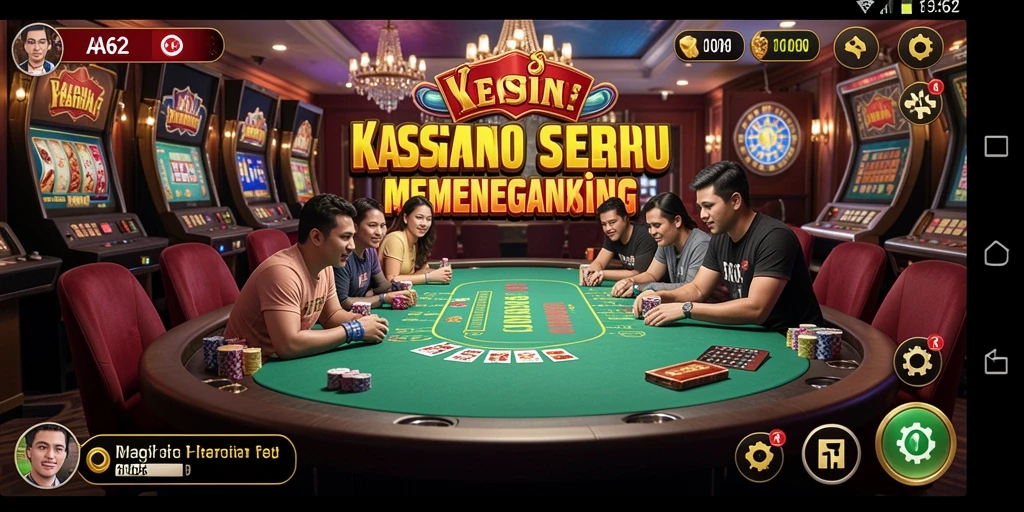 Tampilan gameplay Kasino yang mengasyikkan dan penuh warna.