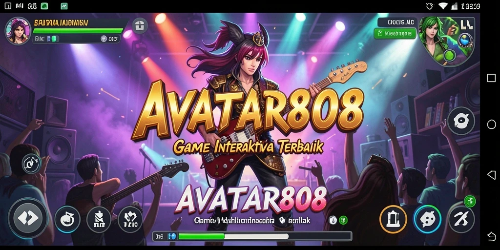 Tampilan gameplay interaktif dari AVATAR808 yang menarik dan menyenangkan.