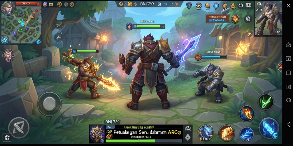 Screenshot utama BNI789 menampilkan aksi seru dan grafis menawan dari gameplay ARPG.