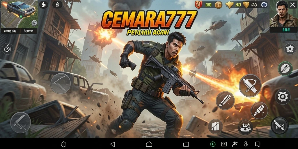 Tampilan gameplay CEMARA777 yang menegangkan dengan aksi seru.