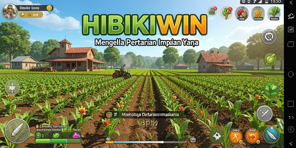 Gameplay seru HIBIKIWIN dengan pertanian virtual yang menakjubkan.