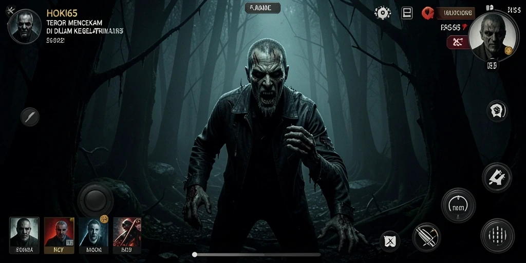 Tangkapan layar HOKI65 menampilkan gameplay yang mencekam dan menyeramkan.