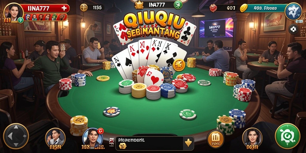 Screenshot gameplay QiuQiu yang seru dan interaktif.