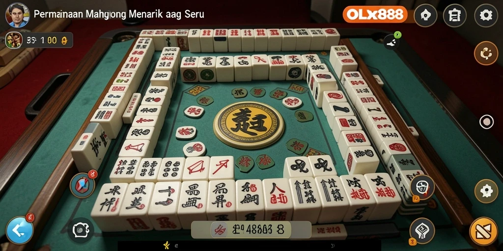 Tampilan menarik dari OLX888 dalam gameplay Mahjong yang seru.