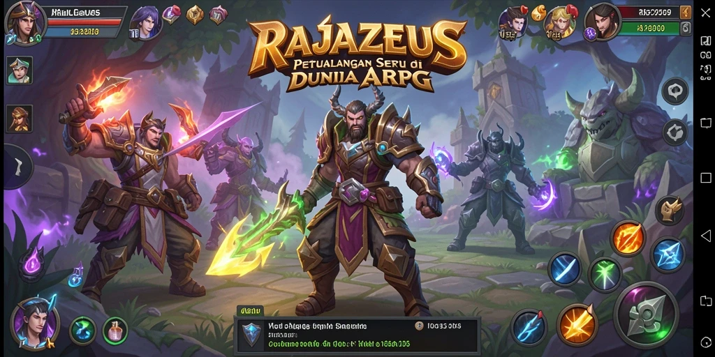 Tampilan gameplay seru dari RAJAZEUS yang menarik.