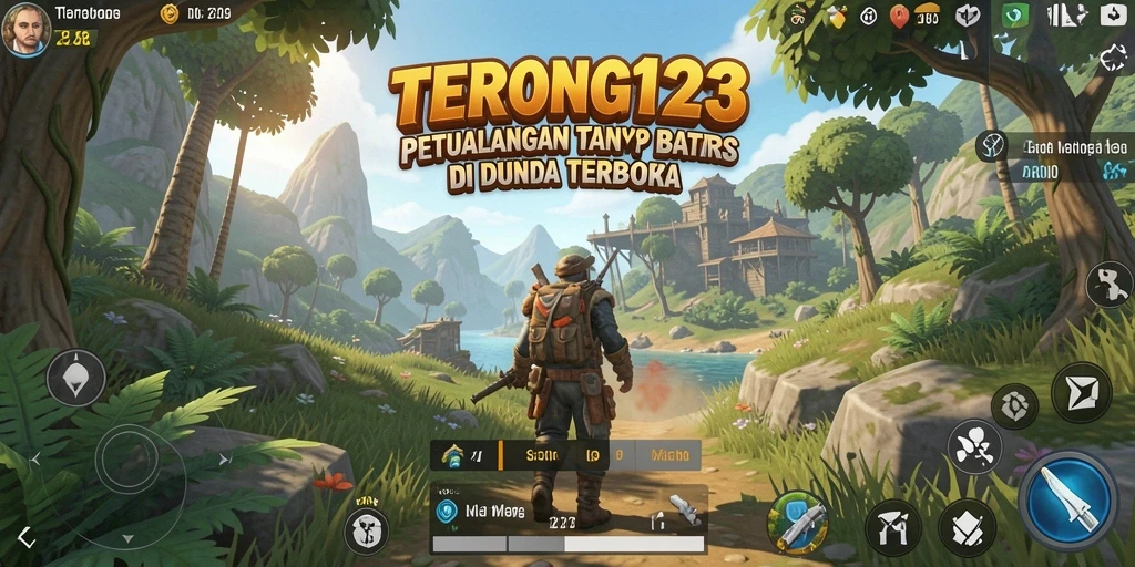 Screenshot gameplay yang menunjukkan dunia luas dan interaksi karakter.