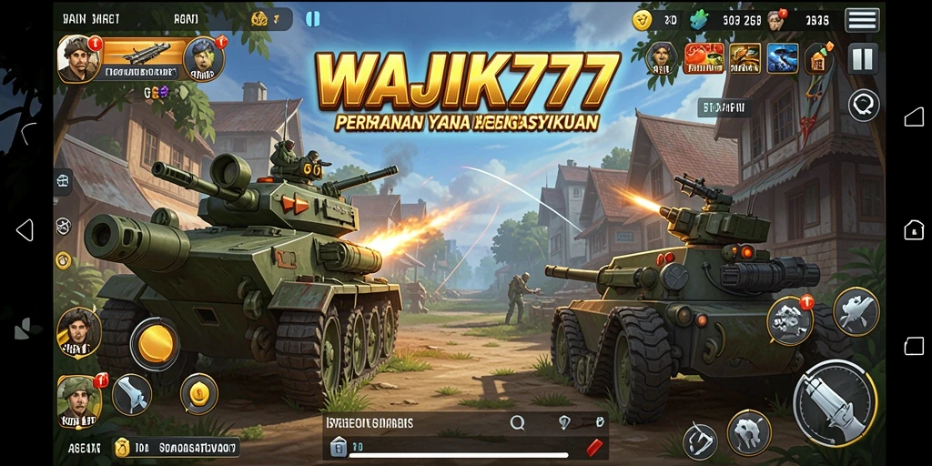 Tampilan gameplay seru WAJIK777 dengan aksi strategi mendebarkan.